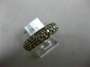 ESTATE 1.55CT CHOCOLATE FANCY DIAMOND 14KT YELLOW GOLD 3D 3 ROW ANNIVERSARY RING