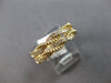 ESTATE .57CT DIAMOND 14K YELLOW GOLD DOUBLE ROPE 3/4TH ETERNITY ANNIVERSARY RING