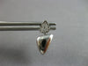 ESTATE .12CT DIAMOND 14KT WHITE GOLD 3D DOUBLE TRIANGULAR FUN HANGING EARRINGS