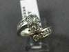 ESTATE 1.20CT DIAMOND 14KT WHITE GOLD CLASSIC CRISS CROSS ENGAGEMENT RING #20334