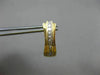 ESTATE .30CT PRINCESS CUT DIAMOND 14KT YELLOW GOLD MULTI ROW SEMI HOOP EARRINGS