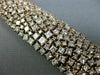 ESTATE EXTRA LARGE 27.25CT PINK DIAMONDS 18K ROSE GOLD MULTI ROW TENNIS BRACELET