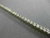 ESTATE 2.88CT ROUND DIAMOND 14KT WHITE GOLD CLASSIC LOVE TENNIS BRACELET #14355