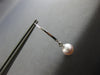 ESTATE AAA LIGHT PINK SOUTH SEA PEARL 14KT WHITE GOLD LEVERBACK HANGING EARRINGS