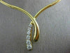 ESTATE .70CT DIAMOND 18K YELLOW GOLD CLASSIC JOURNEY BAMBOO LINK NECKLACE #21243