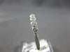 ESTATE .78CT DIAMOND 14KT WHITE GOLD ROUND 7 STONE SHARED PRONG ANNIVERSARY RING