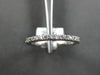 ANTIQUE .40CT DIAMOND 14KT WHITE GOLD 3D ROUND ETERNITY WEDDING ANNIVERSARY RING