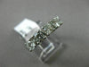 ESTATE 1.35CT DIAMOND 14K WHITE GOLD 3D FIVE STONE WEDDING ANNIVERSARY RING 2058