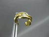 ESTATE .10CT DIAMOND ETCHED 14K Y&W GOLD UMBRELLA HANGING EARRINGS UNIQUE #2788