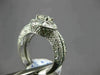 ESTATE LARGE 2.06CT DIAMOND 18KT GOLD & PLATINUM 3D WEDDING ENGAGEMENT RING SET