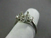 ESTATE .28CT DIAMOND 14KT W GOLD 3 STONE LUCIDA SEMI MOUNT ENGAGEMENT RING #722