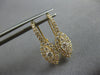 .66CT DIAMOND 14KT YELLOW GOLD 3D MARQUISE SHAPE HALO LEVERBACK HANGING EARRINGS