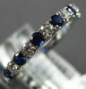 1.40CT DIAMOND & AAA SAPPHIRE 18KT WHITE GOLD CLASSIC ETERNITY ANNIVERSARY RING