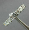 ESTATE 3.5CT DIAMOND 14K WHITE GOLD 3D SHARED PRONG ETERNITY WEDDING RING 21838