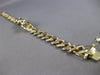 LARGE .36CT DIAMOND & AAA SAPPHIRE & BLACK ENAMEL 14K YELLOW GOLD CUBAN BRACELET