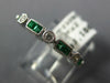 .65CT DIAMOND & AAA EMERALD 18K WHITE GOLD 3D PRINCESS FILIGREE ANNIVERSARY RING