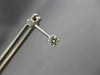 ESTATE .30CT DIAMOND 18KT WHITE GOLD 2 STONE SOLITAIRE HANGING EARRINGS #9446