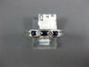 .35CT DIAMOND & AAA SAPPHIRE 14K WHITE GOLD 5 STONE CHANNEL ANNIVERSARY RING 123