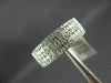 ESTATE WIDE .75CT DIAMOND 14KT WHITE GOLD 3D CLASSIC MULTI ROW ANNIVERSARY RING