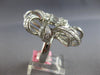 EXTRA LARGE 4.95CT DIAMOND 18KT WHITE GOLD 3D ROUND & BAGUETTE ENGAGEMENT RING