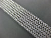 ESTATE LARGE 12.81CT DIAMOND 18KT WHITE GOLD 3D MULTI ROW CUFF TENNIS BRACELET