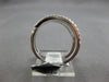 ESTATE WIDE .83CT DIAMOND 18KT WHITE GOLD GRADUATING CRISS CROSS MULTI ROW RING