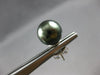 ESTATE AAA TAHITIAN PEARL 14KT WHITE GOLD 3D CLASSIC STUD EARRINGS