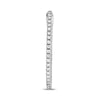 ESTATE .50CT DIAMOND 14KT WHITE GOLD 3D CLASSIC INSIDE OUT HOOP HANGING EARRINGS