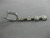 ESTATE 2.35CT DIAMOND 18KT WHITE GOLD INVISIBLE MULTI FLOWER HANGING EARRINGS