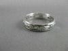 ANTIQUE .83CTW DIAMOND FILIGREE ETERNITY WEDDING PLATINUM ANNIVERSARY RING #3290