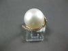 LARGE .32CT DIAMOND & AAA SOUTH SEA PEARL 18KT ROSE GOLD CRISS CROSS LOVE RING