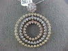 LARGE 2.80CT DIAMOND 14KT TRI COLOR GOLD 3D MULTI CIRCULAR FLOWER LOVE PENDANT