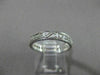 ANTIQUE .30CT DIAMOND 14KT WHITE GOLD FILIGREE ETERNITY 3 DIMENSIONAL RING #1150