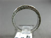 ESTATE .42CT DIAMOND 18K WHITE GOLD FILIGREE MILGRAIN WAVE ANNIVERSARY RING 1201