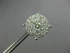 EXTRA LARGE 2.08CT DIAMOND 14KT WHITE GOLD 3D FILIGREE SCREW BACK STUD EARRINGS