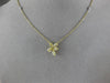 GIA 1.57CT WHITE & FANCY YELLOW DIAMOND 18KT YELLOW GOLD CLASSIC FLOWER NECKLACE