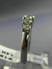 ESTATE .78CT ROUND DIAMOND 14KT WHITE GOLD 5 STONE LUCIDA ENGAGEMENT RING #18301