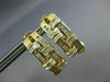 ESTATE WIDE .75CT DIAMOND 14KT 2 TONE GOLD 3D ROUND & PRINCESS CLIP ON EARRINGS