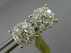 ESTATE LARGE 1.38CT DIAMOND 18K WHITE GOLD FLOWER HEART SHAPE LOVE STUD EARRINGS