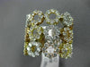 ESTATE LARGE 2.98CT DIAMOND 18KT TRI COLOR GOLD 3D OPEN CIRCLE FLEXIBLE FUN RING