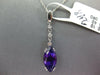 5.5CT DIAMOND & AAA AMETHYST 14KT WHITE GOLD 3D MARQUISE ETOILE FLOATING PENDANT