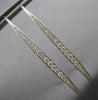 EXTRA LARGE 1.19CT DIAMOND 14KT WHITE GOLD LONG GRADUATING BAR HANGING EARRINGS