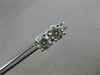 CLASSIC 1.07CT ROUND DIAMOND PLATINUM 4 PRONG 3D STUD EARRINGS F/G VS/SI1 #2048