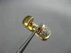ESTATE .30CT DIAMOND 14KT TWO TONE GOLD 3D CLASSIC PAVE CLUSTER EARRINGS #21221
