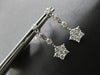 ESTATE 1.0CT DIAMOND 14KT WHITE GOLD CLASSIC STAR BY THE YARD HANGING EARRINGS