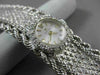 ANTIQUE EXTRA WIDE .45CT DIAMOND 14KT WHITE GOLD LARGE 3D ELECTION WATCH #20453