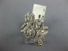 ESTATE LARGE 1.25CT DIAMOND 14KT WHITE GOLD 3D DOUBLE INFINITY CLASSIC LOVE RING