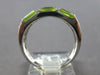 WIDE 2.96CT DIAMOND & AAA GREEN AMETHYST 14KT WHITE GOLD ROUND & BAGUETTE RING