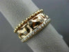 ESTATE 1.05CT DIAMOND 18KT ROSE GOLD PAVE ETOILE HAMMERED MILGRAIN ETERNITY RING