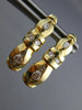 ESTATE .72CT ROUND DIAMOND 14K YELLOW GOLD CLASSIC CHANNEL HUGGIE EARRINGS #6168